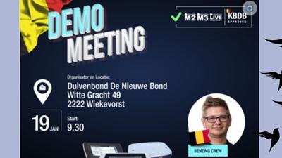 Benzing Demo Meeting/One Loft Races WIEKEVORST zon 19 jan
