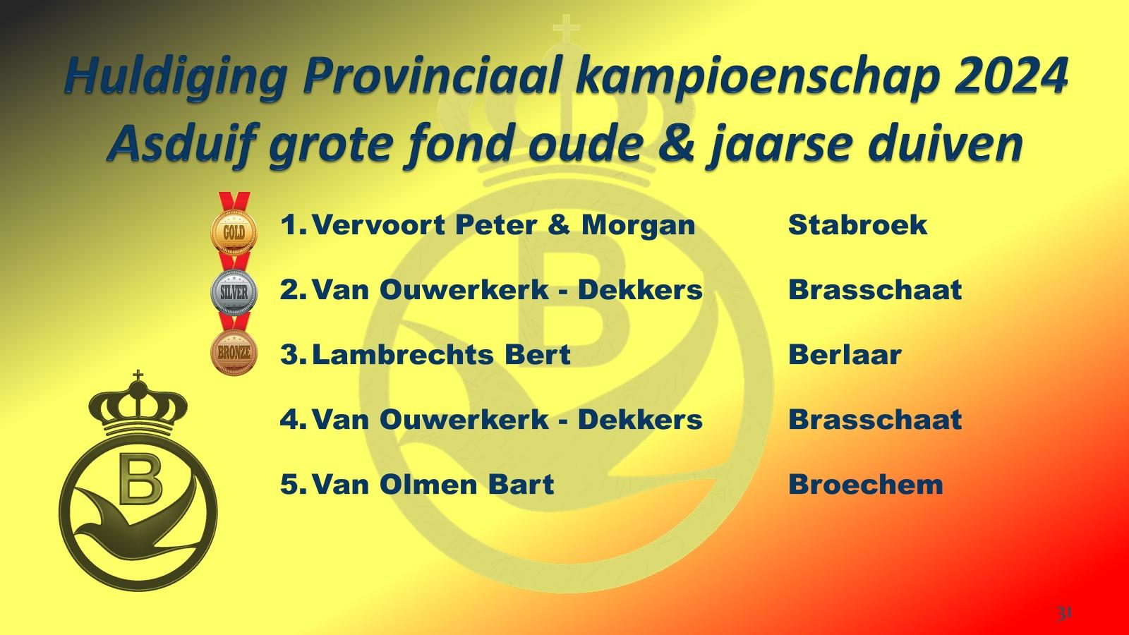 PE Antwerpen Provinciale Kampioenschappen 24 Grote Fond