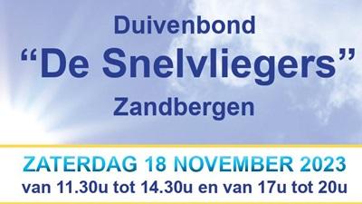 Uitnodiging Eetfestijn 'DE SNELVLIEGERS' Zandbergen