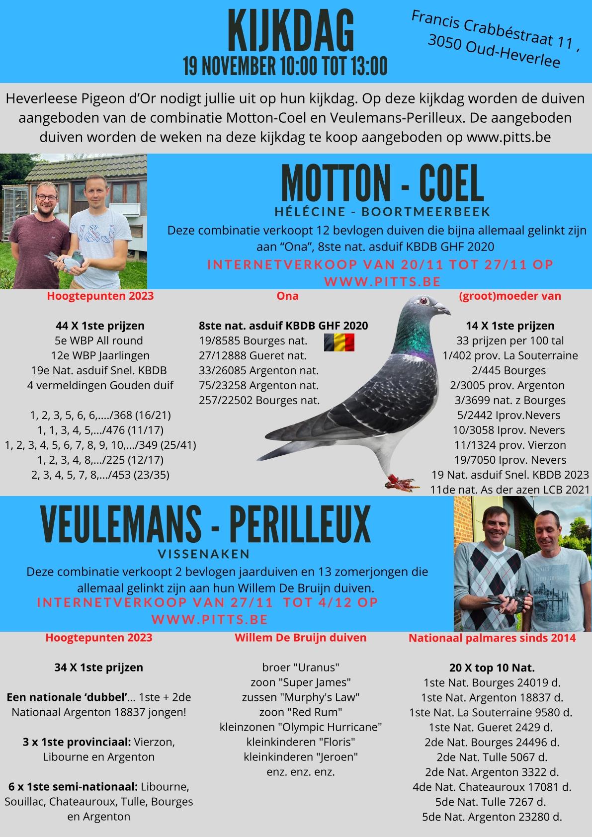 EXTRA KIJKDAG Motton-Coel & Veulemans-Perilleux te Oud-Heverlee