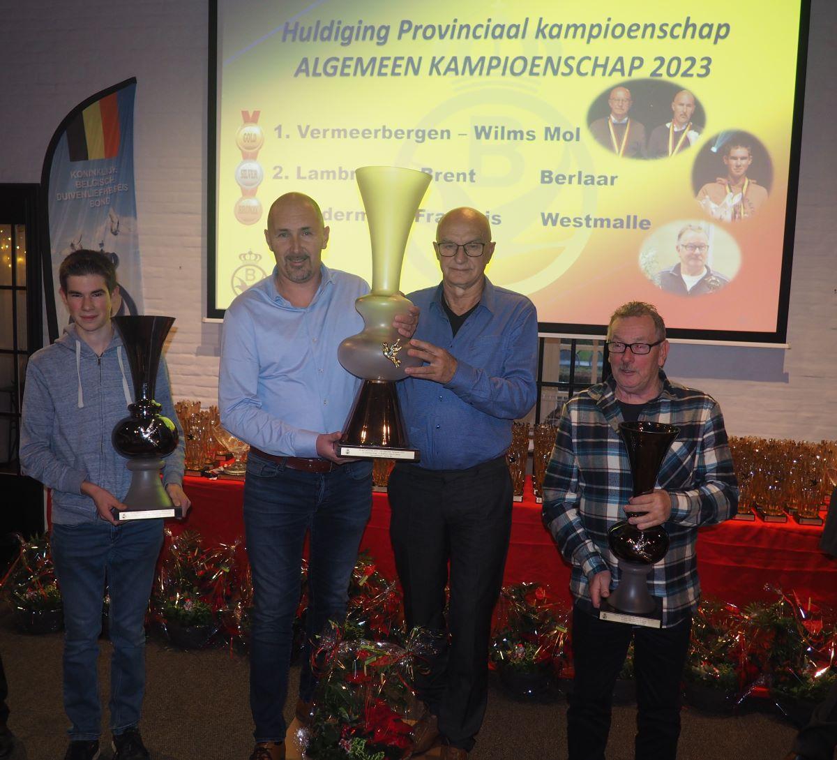 Feest van de 60e PROVINCIALE KAMPIOENENDAG PE Antwerpen zat 9 dec