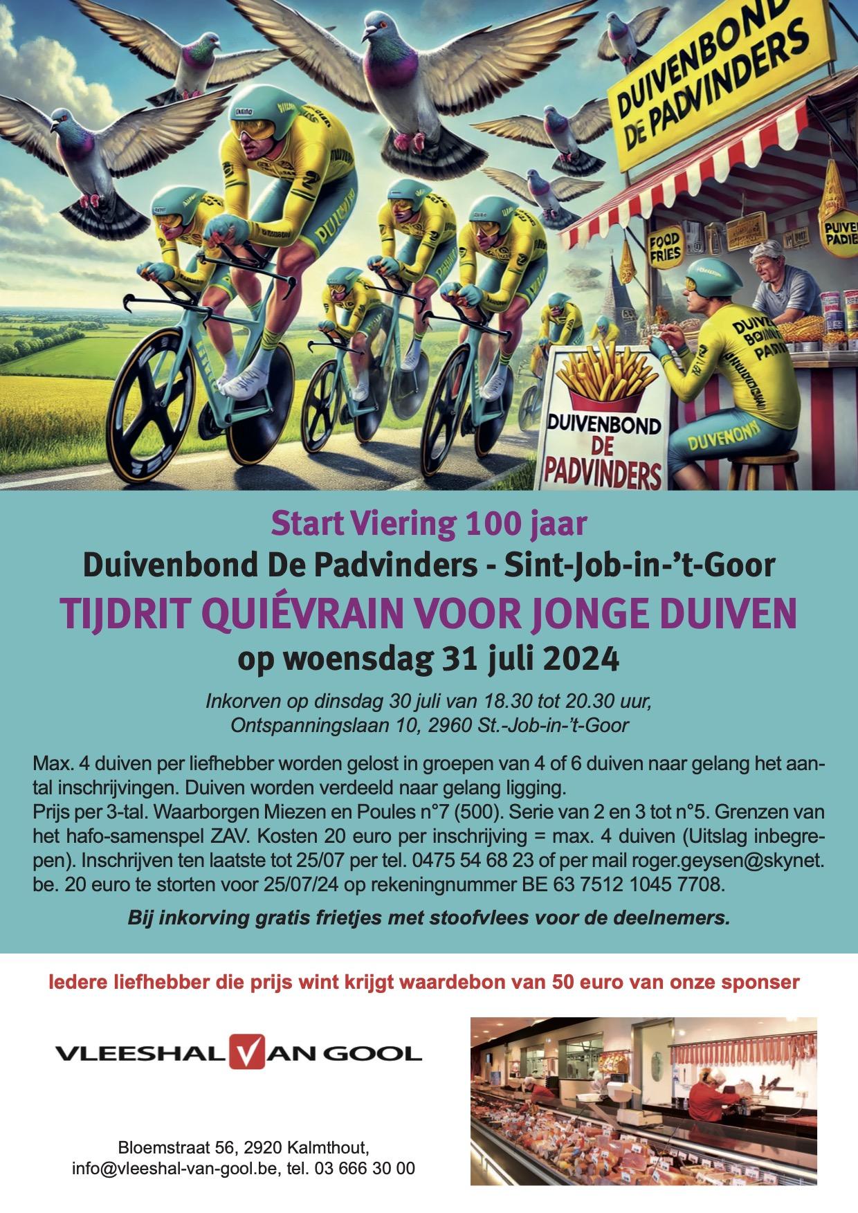 100 jaar Duivenbond De Padvinders - Sint-Job-in-'t-Goor