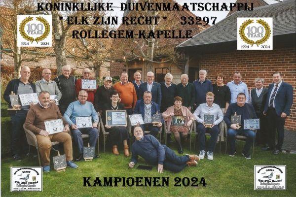 Duivenmaatschappij Elk Zijn Recht Rollegem-Kapelle 100 jaar