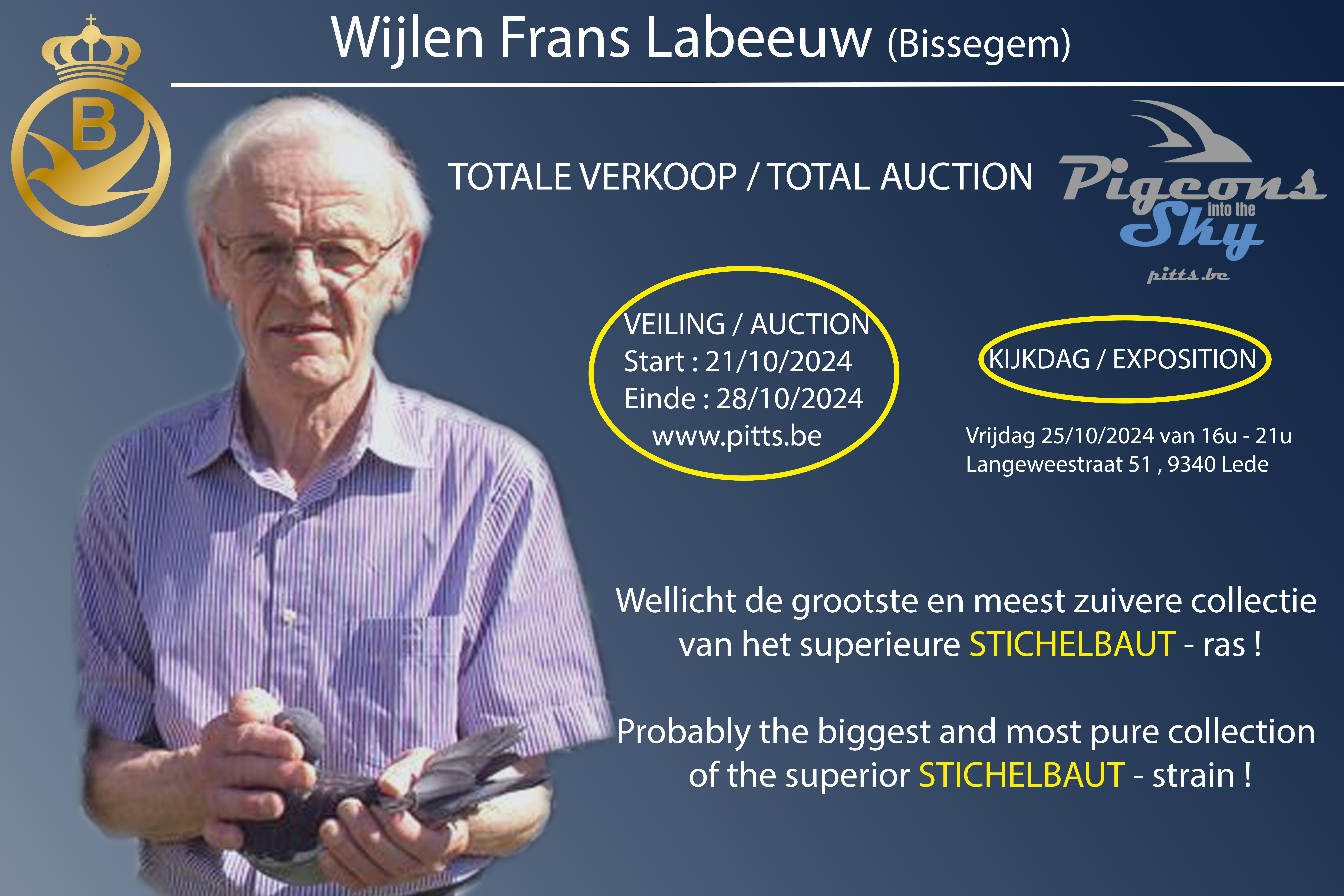 Aankomende veiling: TOTALE VERKOOP Wijlen Frans Labeeuw