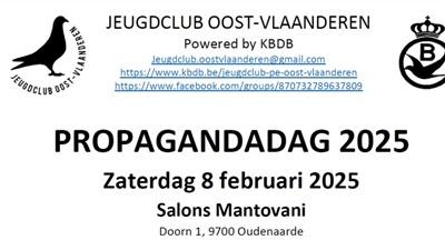 Jeugdclub Oost-Vlaanderen PROPAGANDADAG 2025 Zat 8 februari