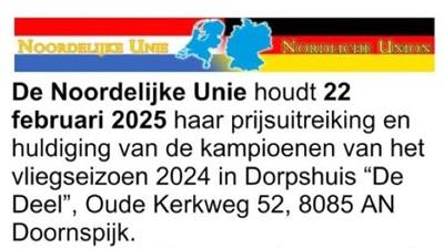 Kampioenenhuldiging NOORDELIJKE UNIE 22/02 (Nl)