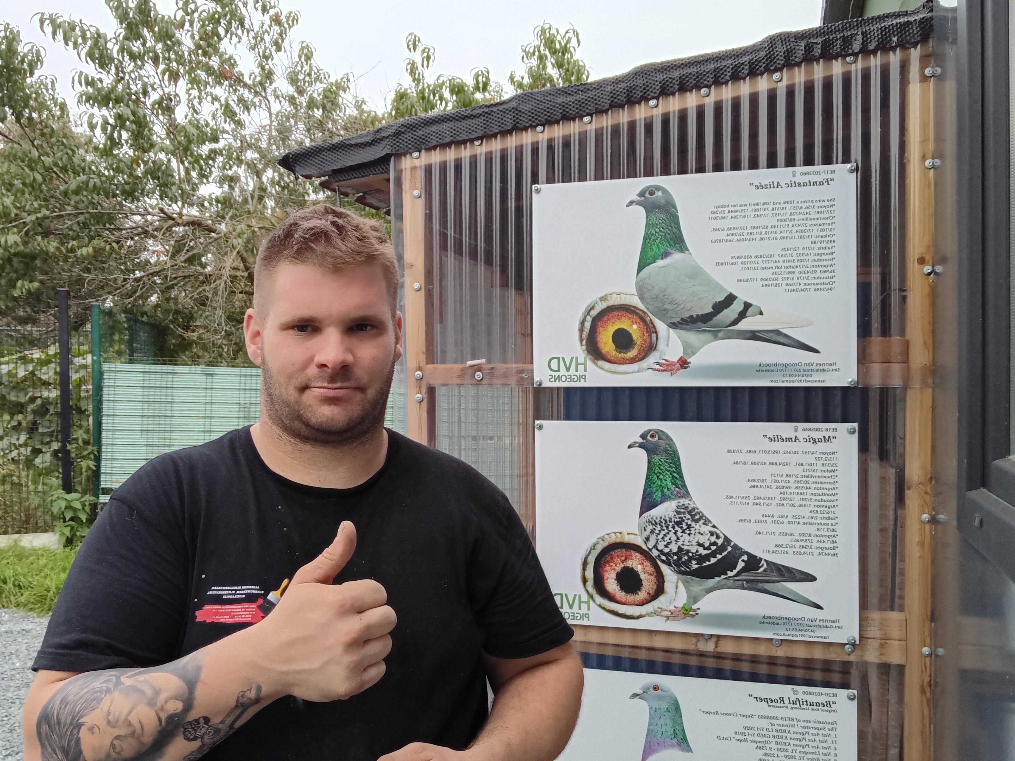Hannes Van Droogenbroeck mikt op exclusieve duiven