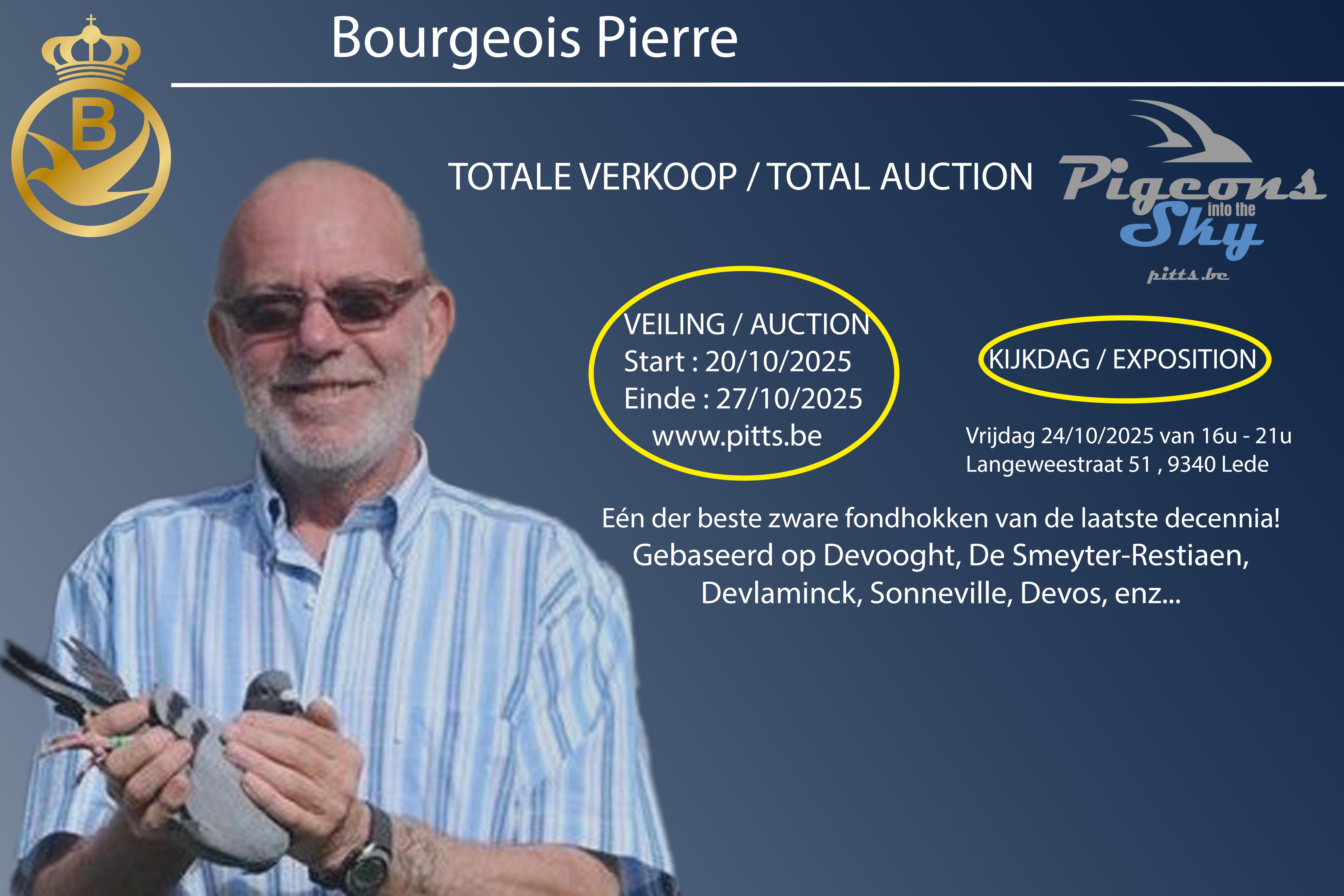 TOTALE VERKOOP: Pierre Bourgeois