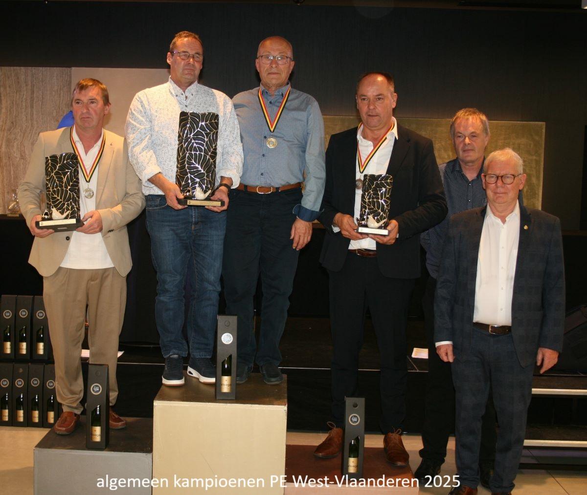 algemeen kampioenen PE West-Vlaanderen 2025