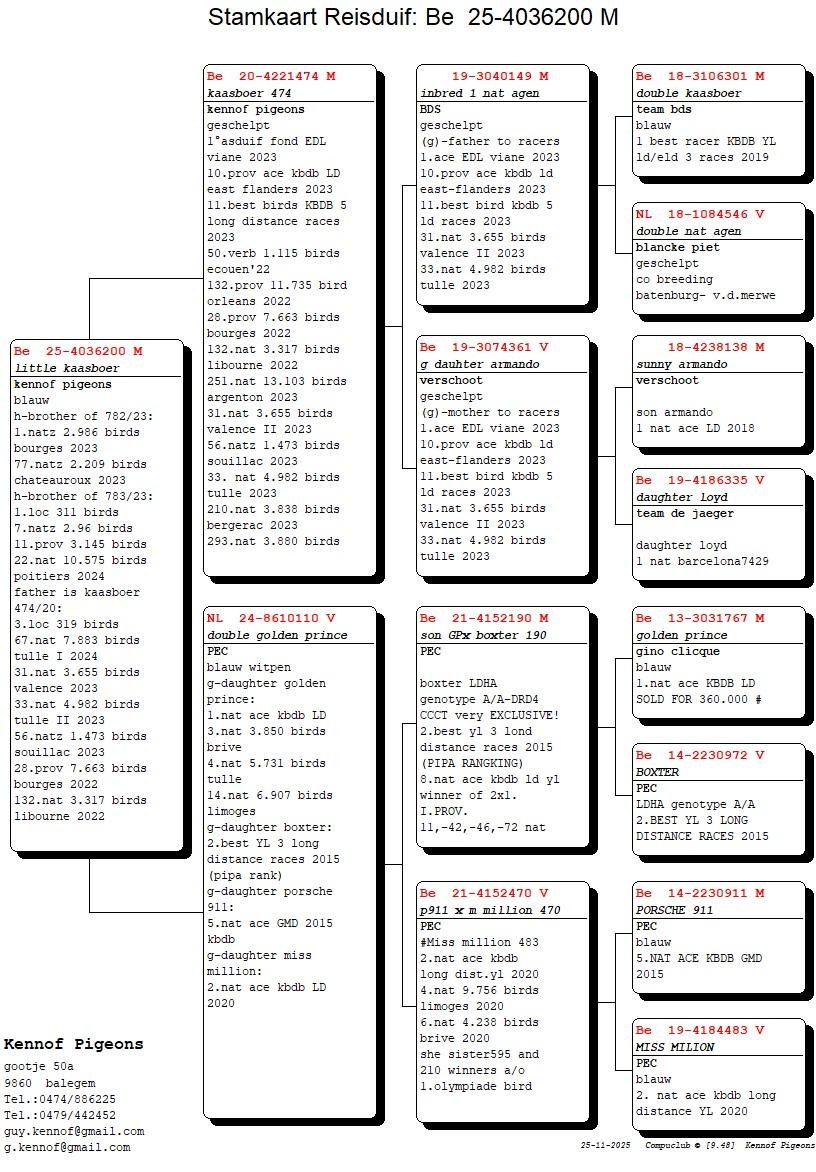 kennof carlos pedegree