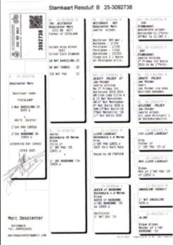 pedigree DESPLENTER MARC Kortemark - jaarduif 