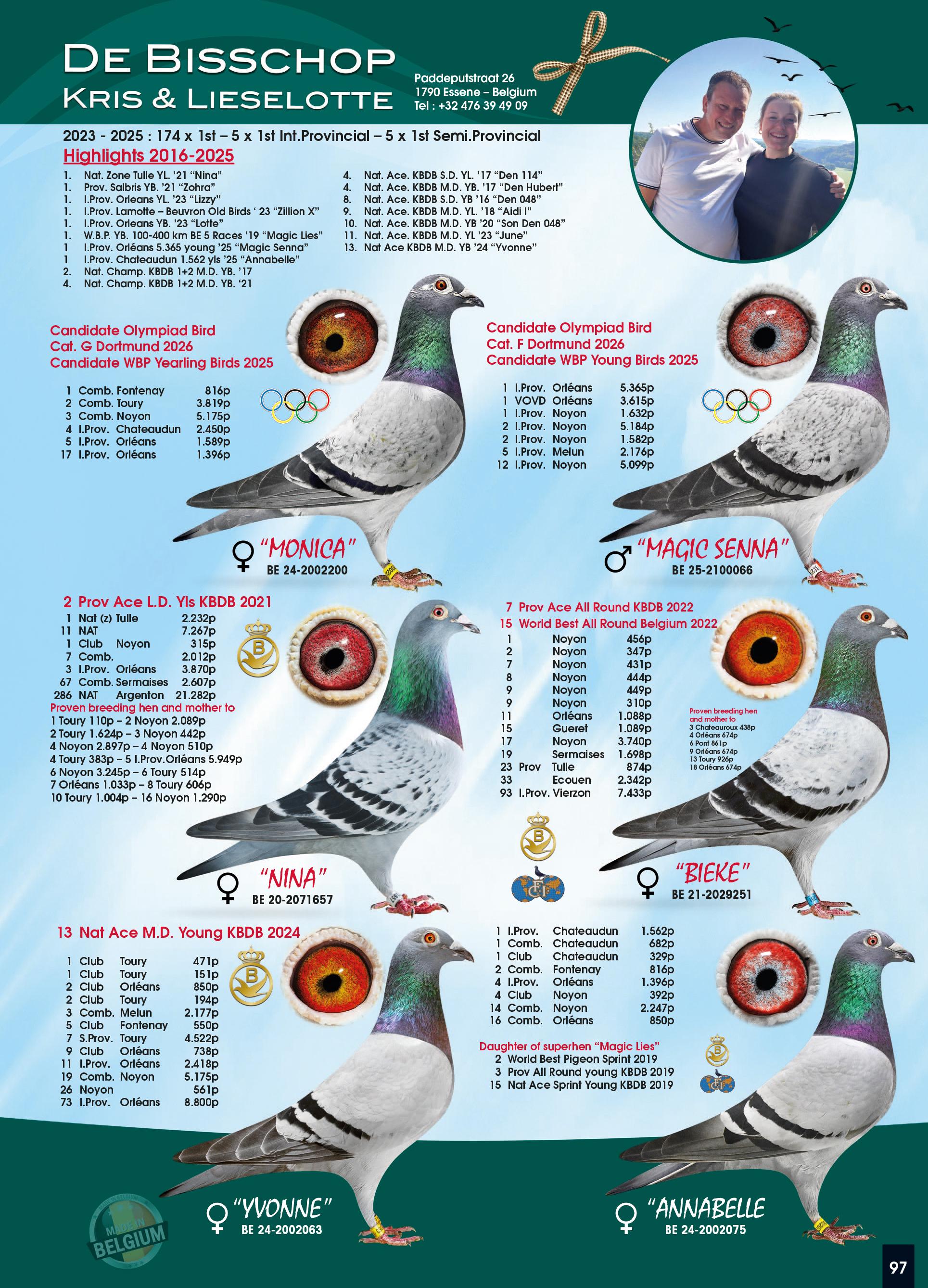 13: De Bisschop Kris & Lieselotte (Essene) - Zomerjong 2025 van de kwekers - uit te kiezen op het hok - Afbeelding 3