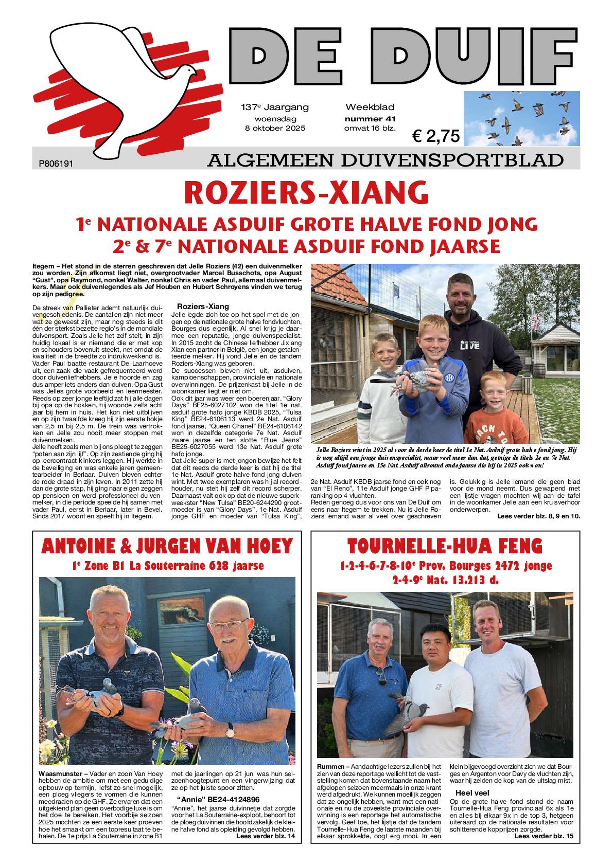 pedigree Van Hoey Antoine & Jurgen, Waasmunster