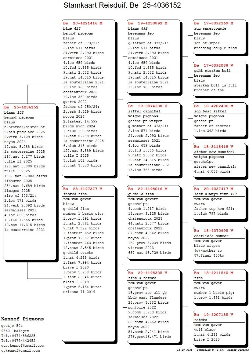 pedigree Blue 416 x Inteelt Finn 