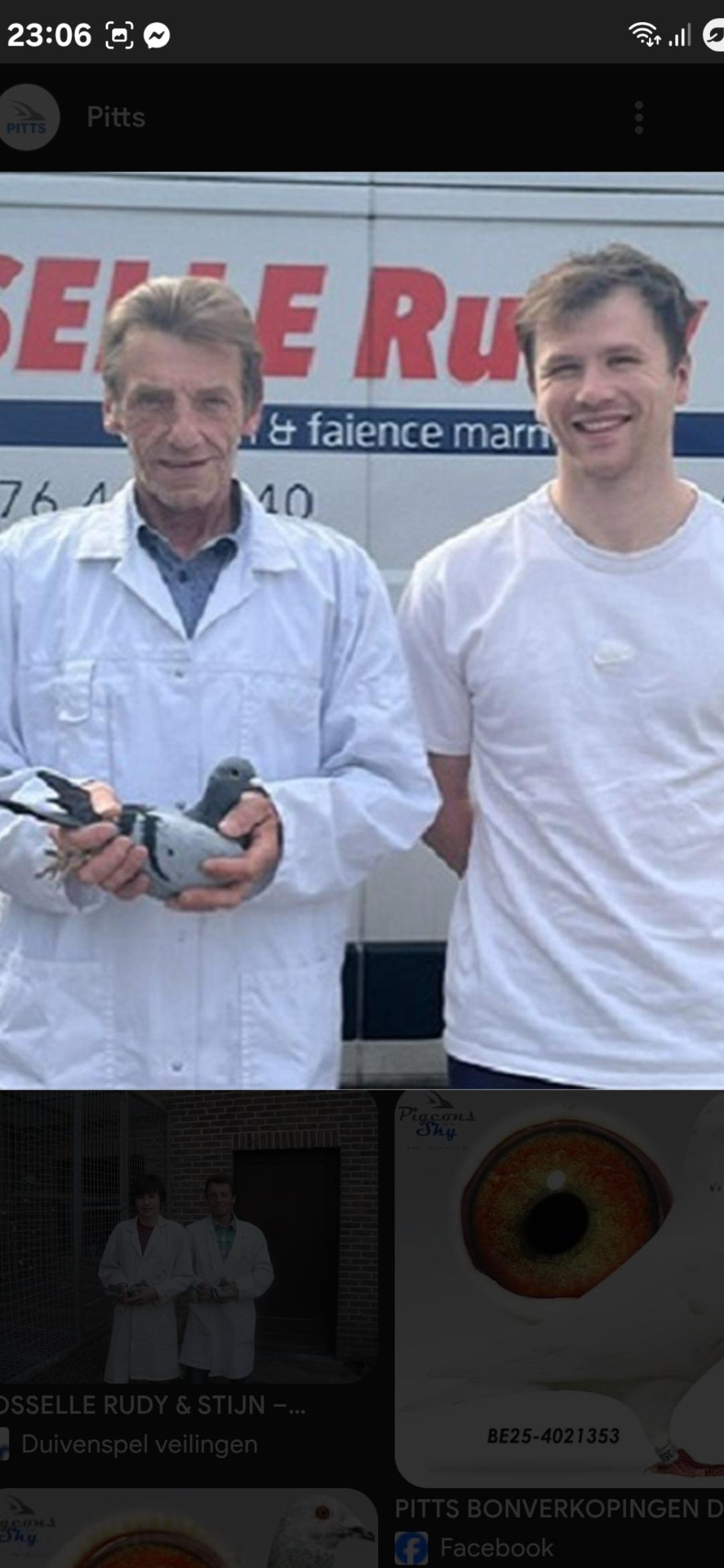 Foselle Rudy en Stijn Ninove Jonge duif 2026 2° ronde uit de kwekers