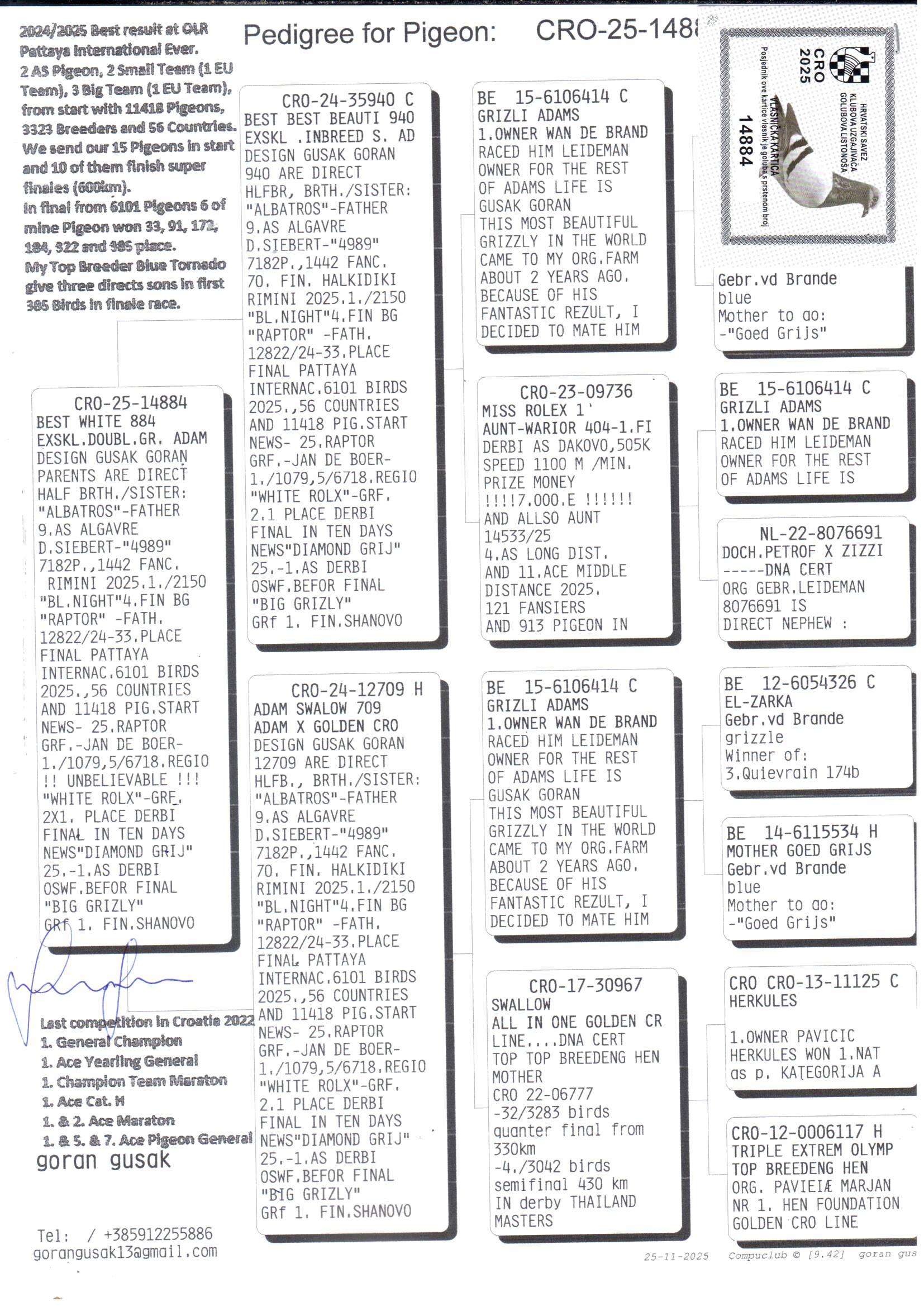 pedigree Best White 884 