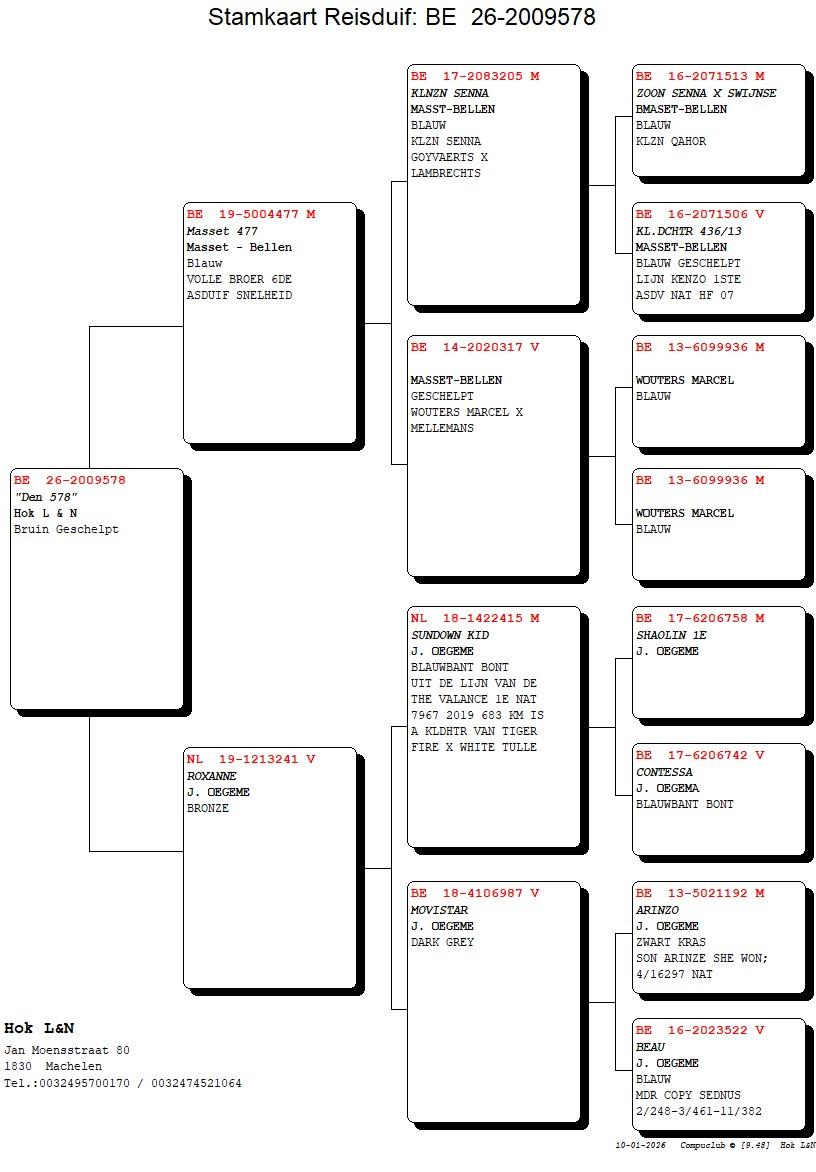 pedigree "Den 578"