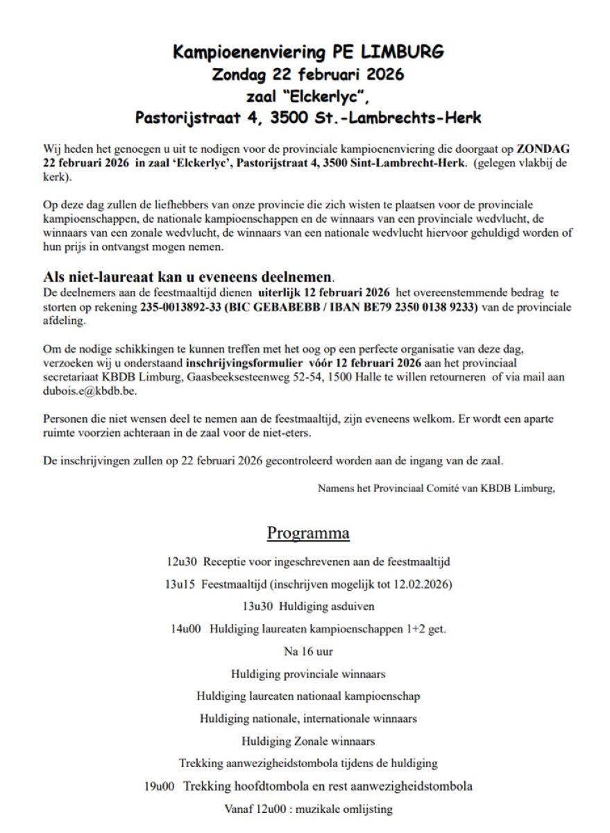 2025 PE Limburg Kampioenenviering