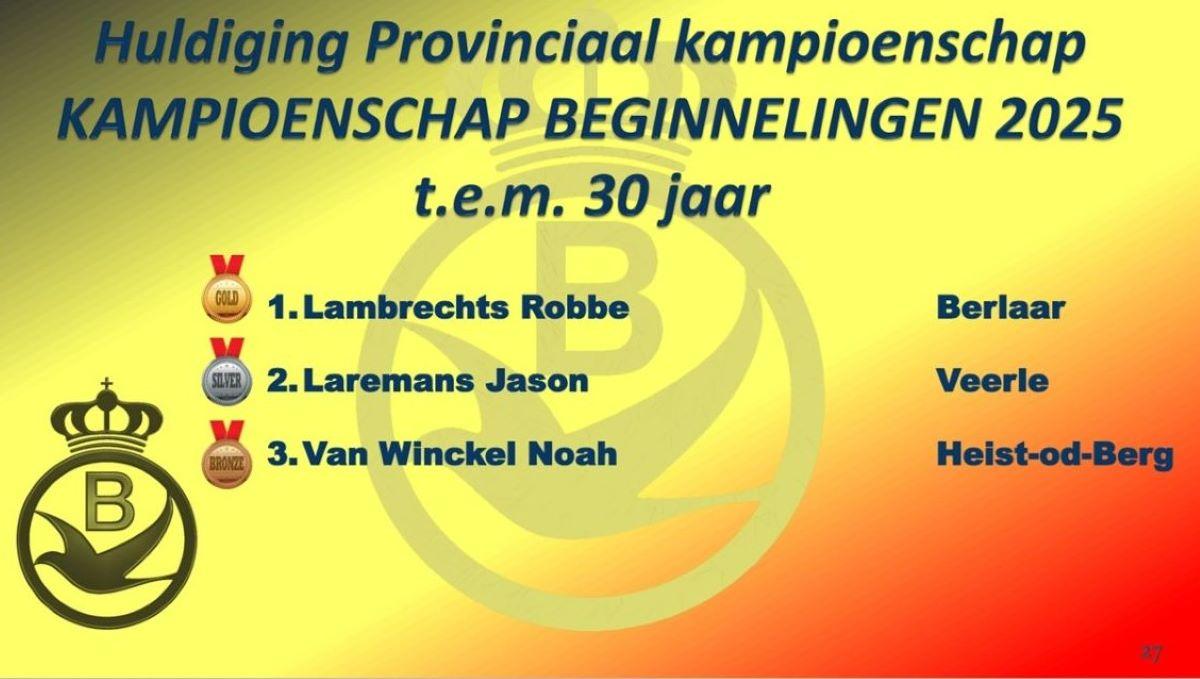 2025 PE ANTWERPEN Provinciale Kampioenenviering-pag-27 (Kampioenschap Beginnelingen t.e.m. 30 jaar)