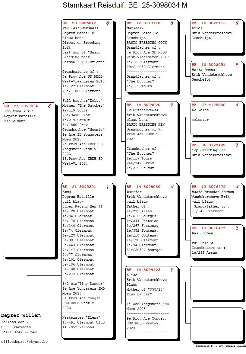 pedigree Zoon Emma 2 x 1.