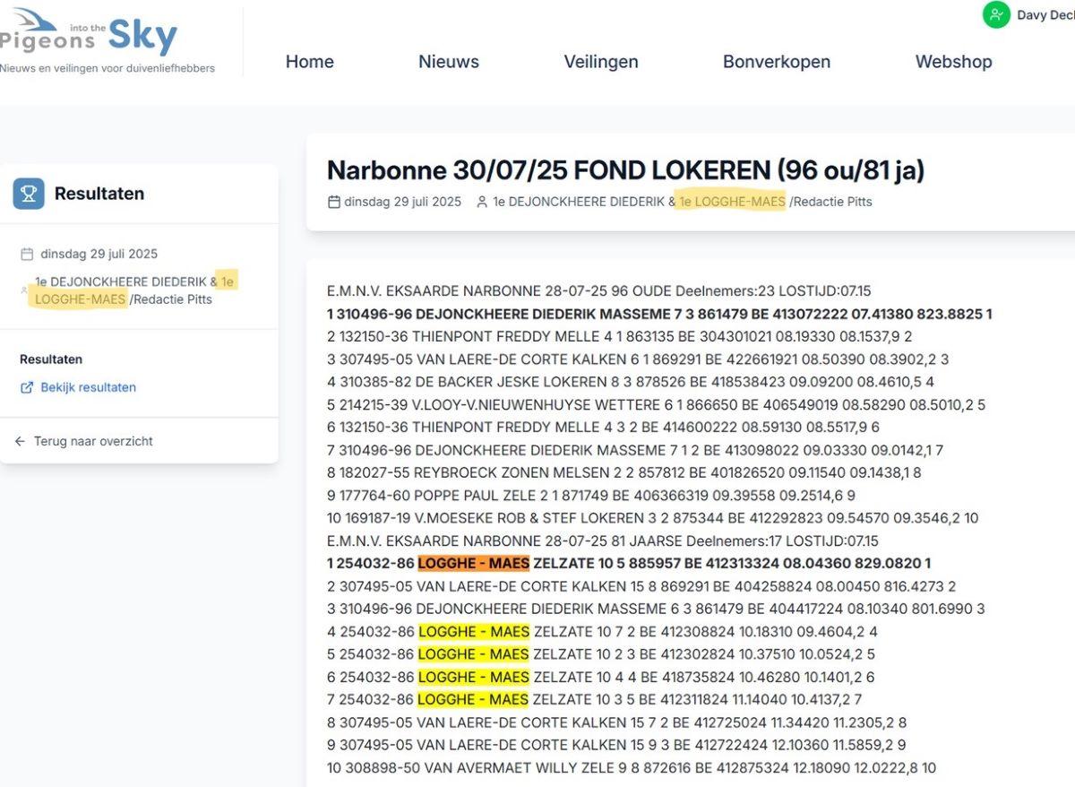 1-4-5-6-7e NARBONNE 2025-07-30 FOND LOKEREN