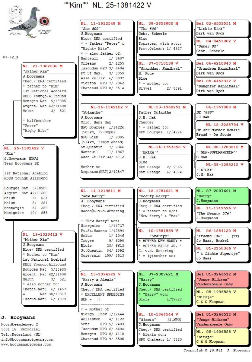 PITTS-Team Hooymans-PITTS-NL25-1381422 'Kim' -pedigree_Compustam5gen