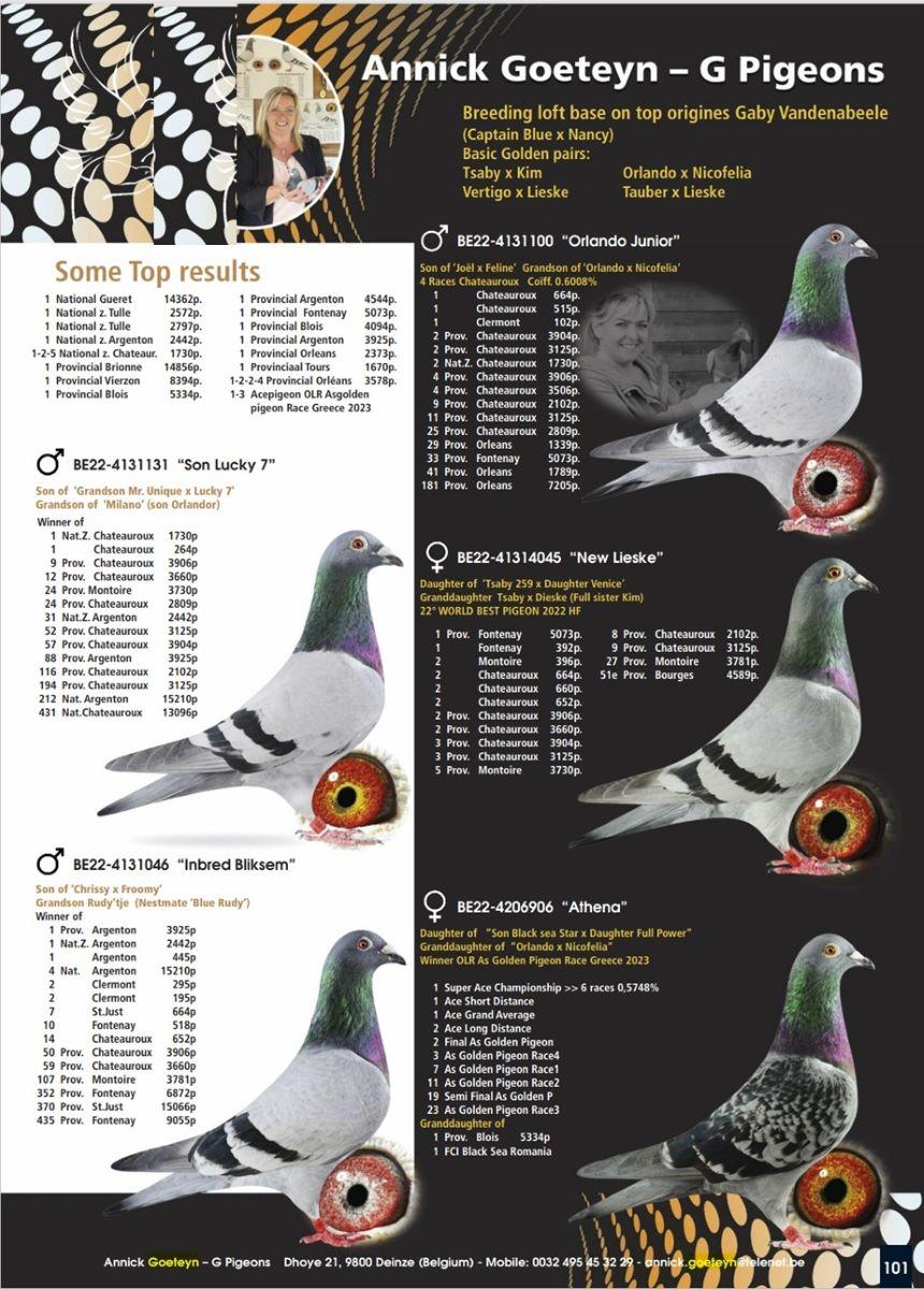 2024 HERBOTS RACING TO Annick Goeteyn -G Pigeons