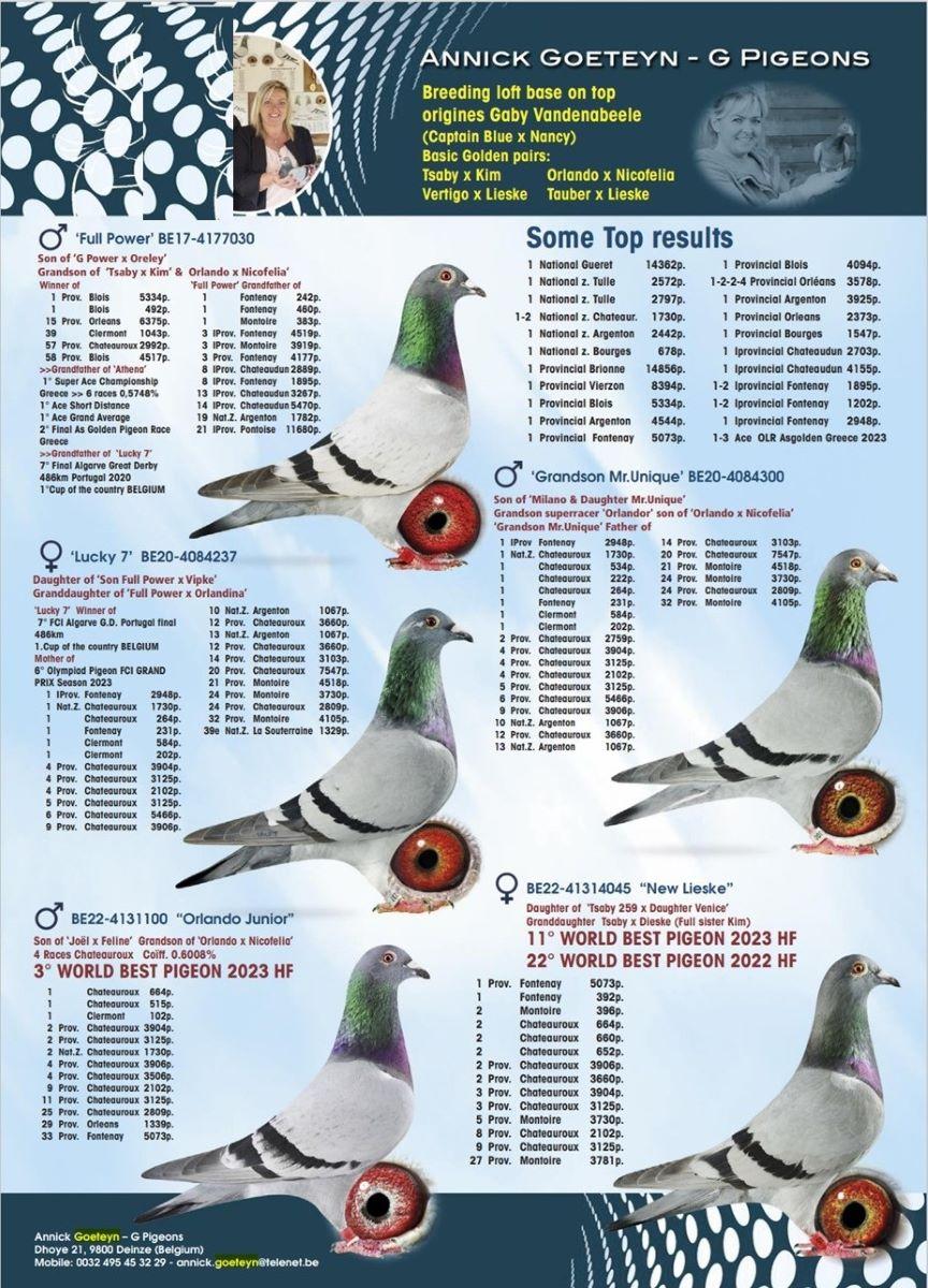 2025 HERBOTS RACING TO Annick Goeteyn -G Pigeons