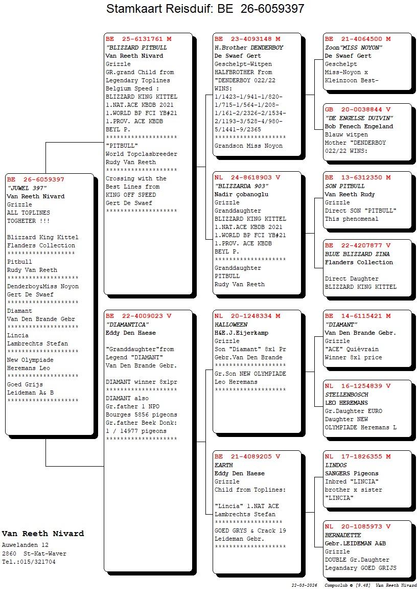 pedigree "Juwel 397"