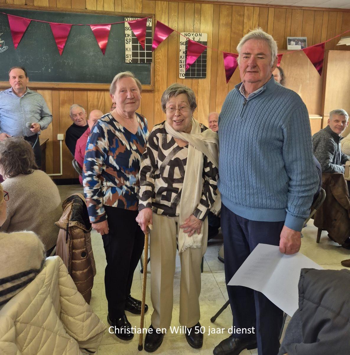 Christiane en Willy 50 jaar dienst