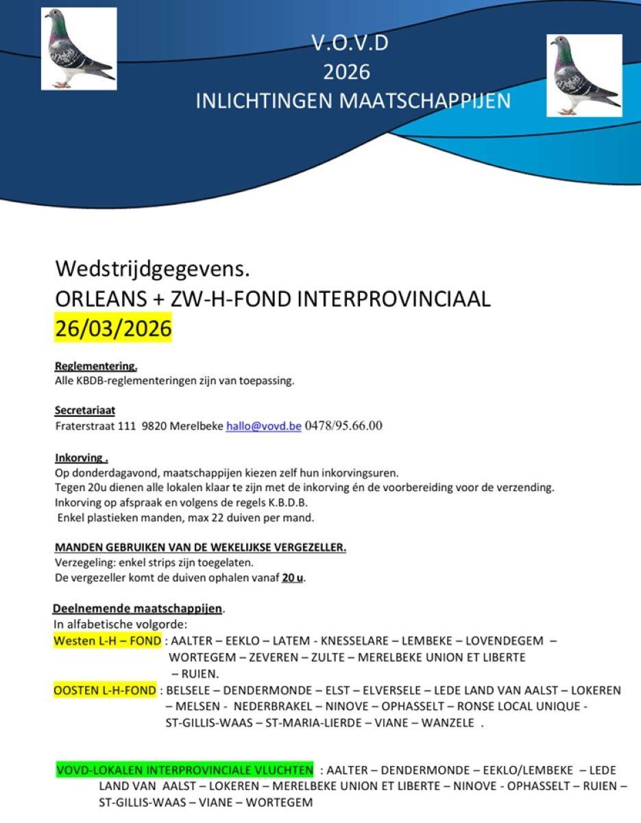 inlichtingen maatschappijen VOVD