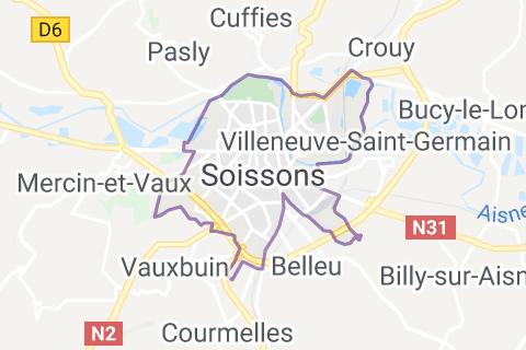 map soissons