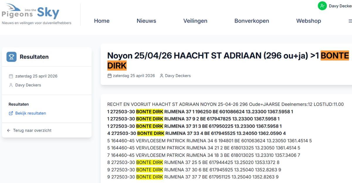 1-2-3-4e NOYON 25-04-26 HAACHT ST ADRIAAN BONTE DIRK