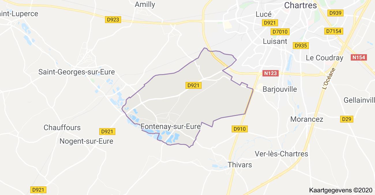 map Fontenay-sur-Eure