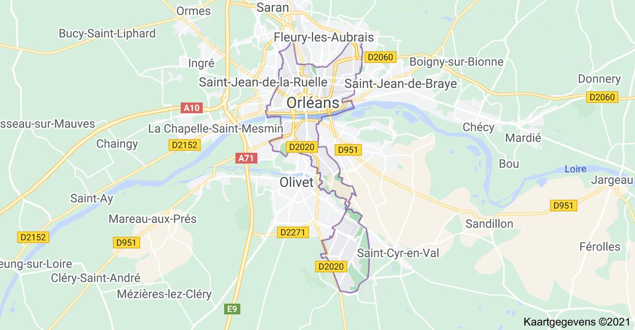 map orleans