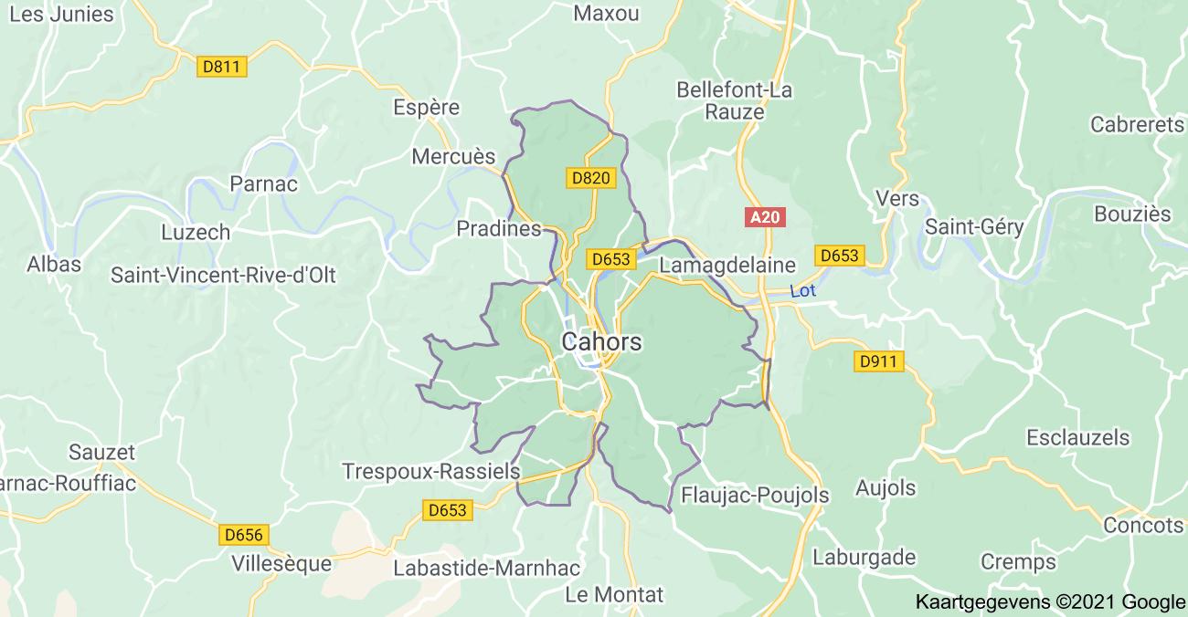 map cahors