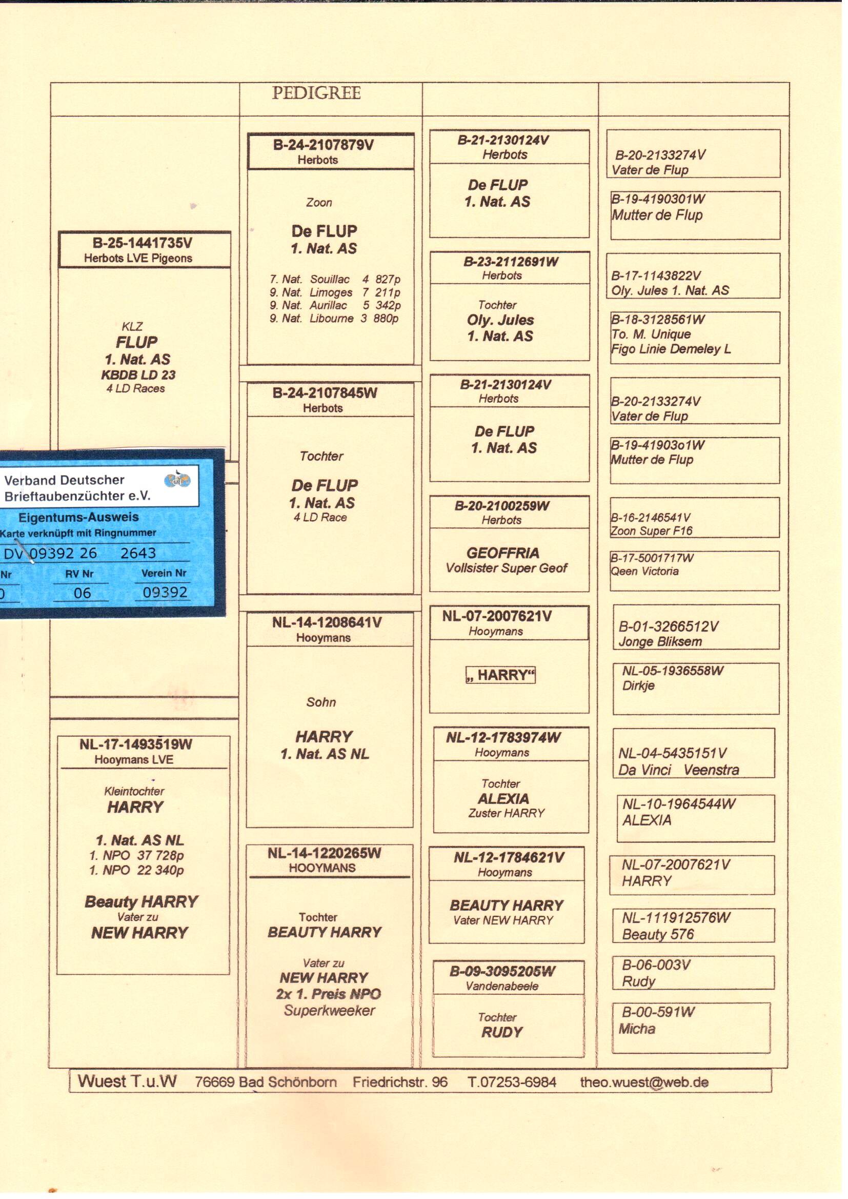 pedigree De 2643