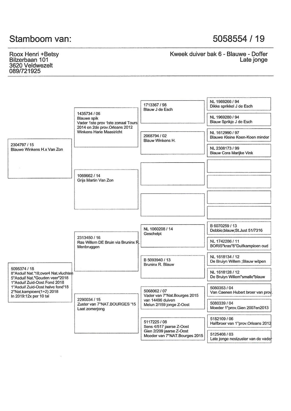 pedigree De 554