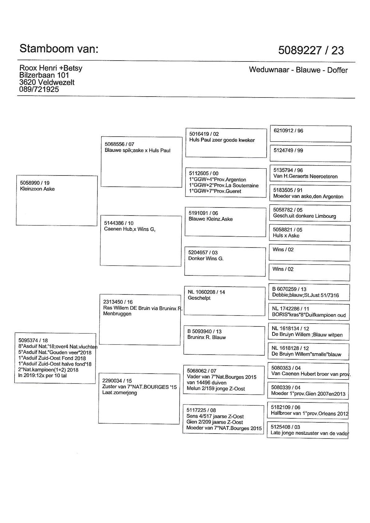 pedigree De 227