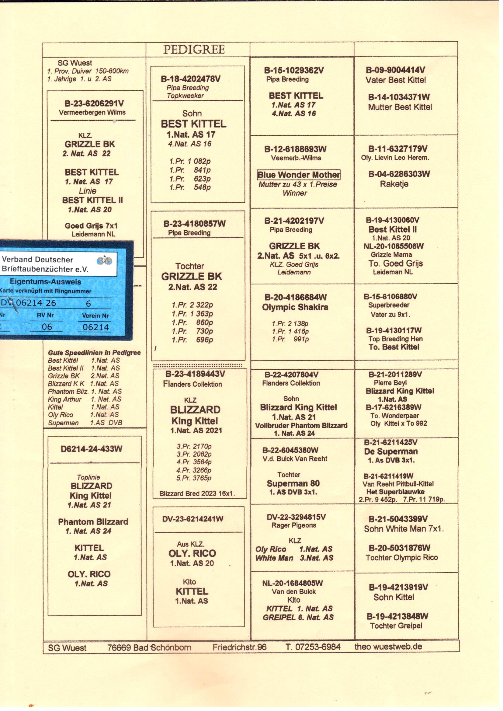 pedigree De 6