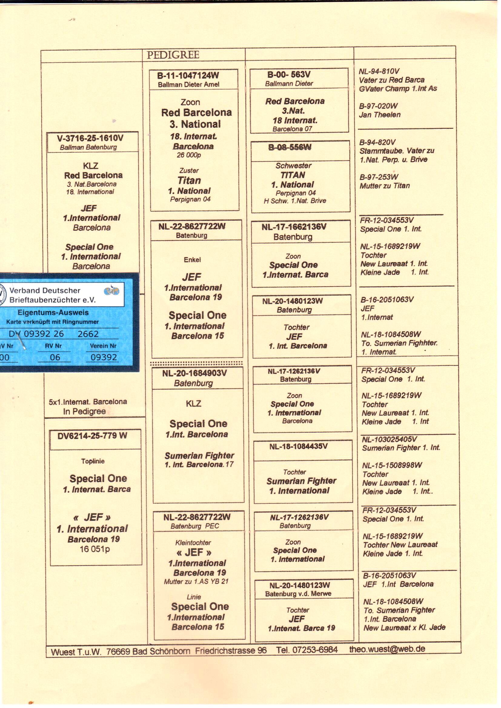 pedigree De 2662