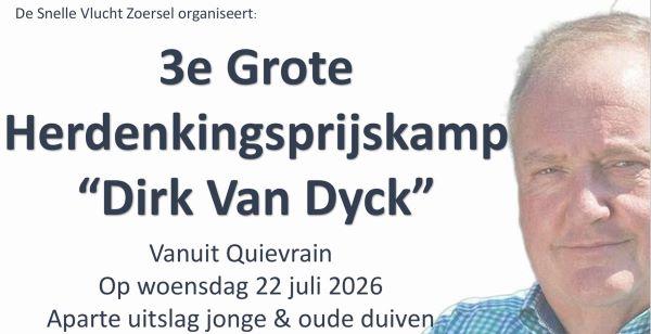 Affiche herdenkingsprijskamp Dirk Van Dyck mini
