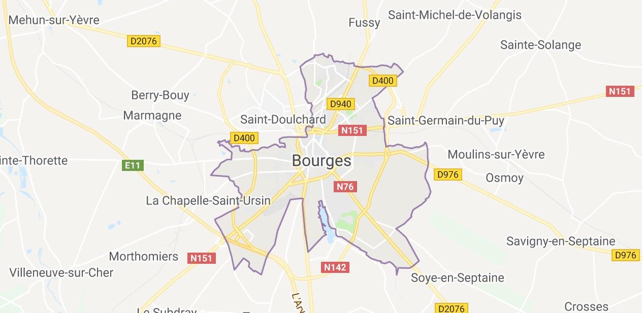 map bourges