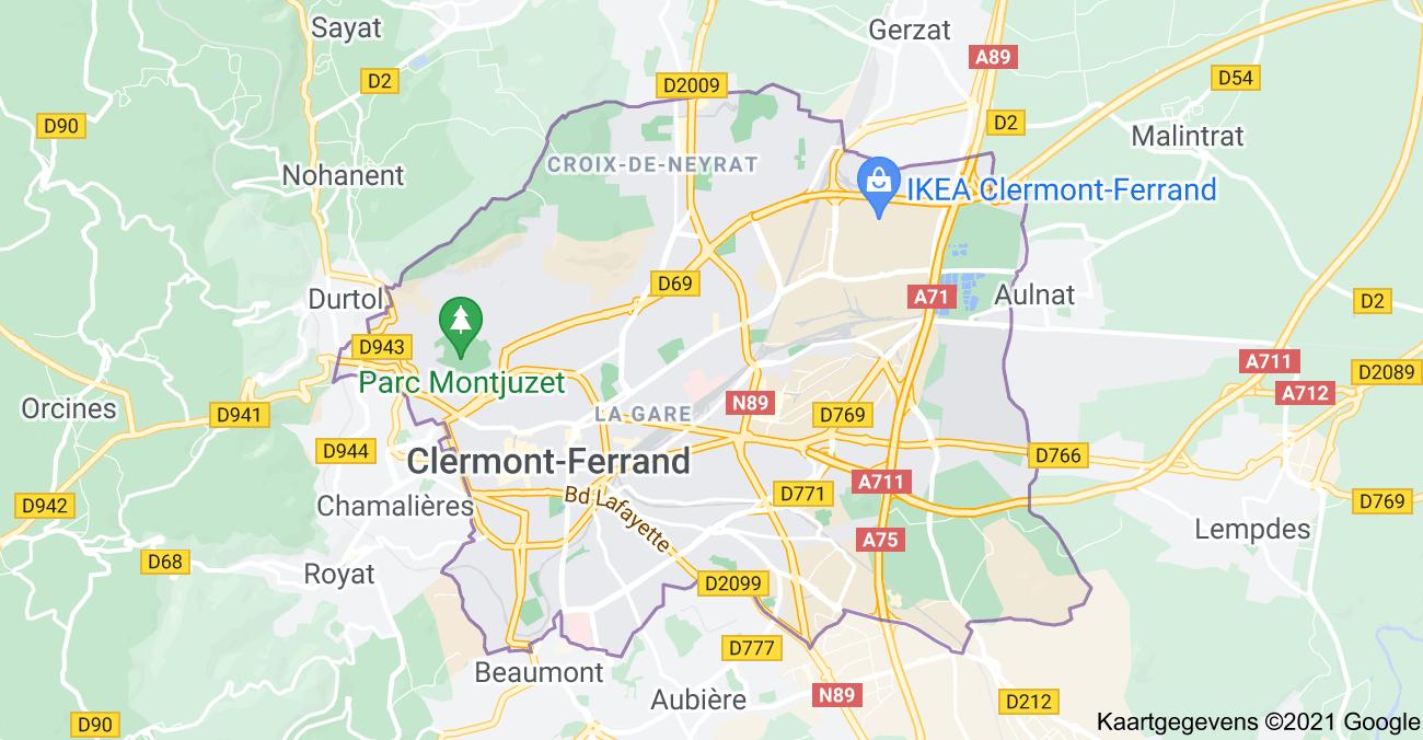 map clermont