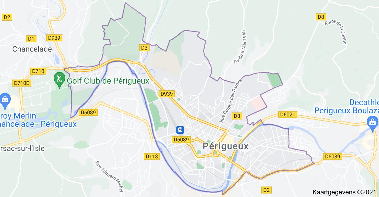 map perigueux