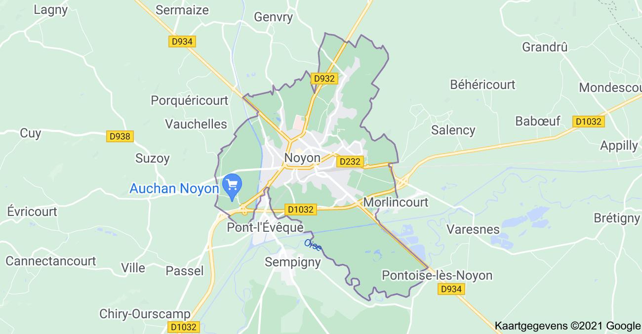 map noyon