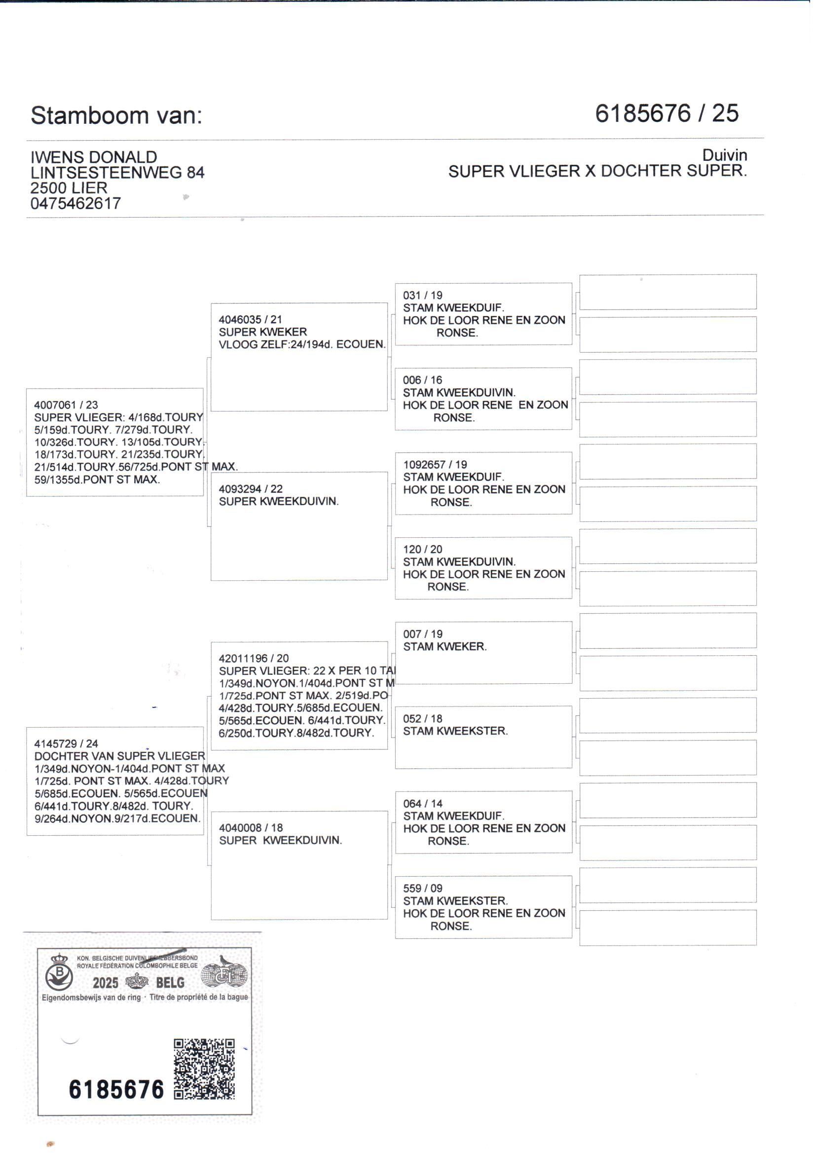 pedigree De 676
