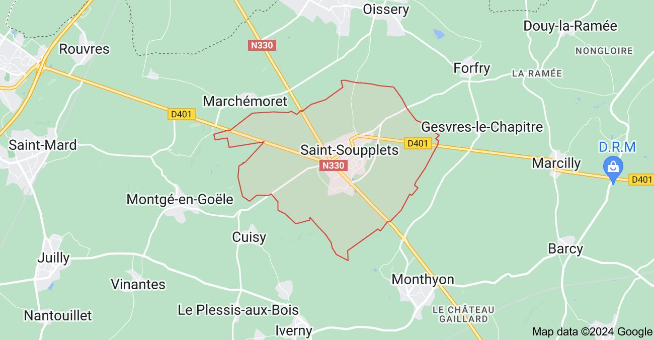 map St Soupplets