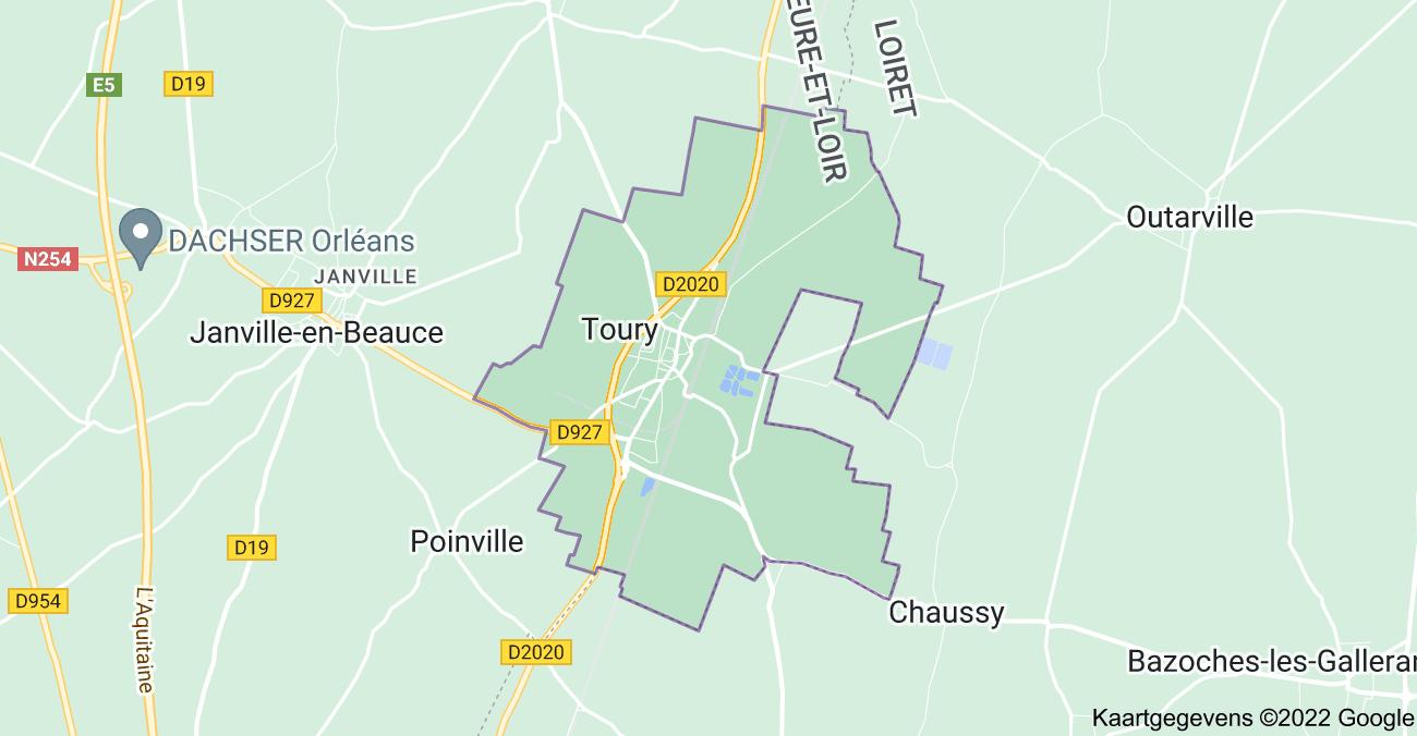 map toury
