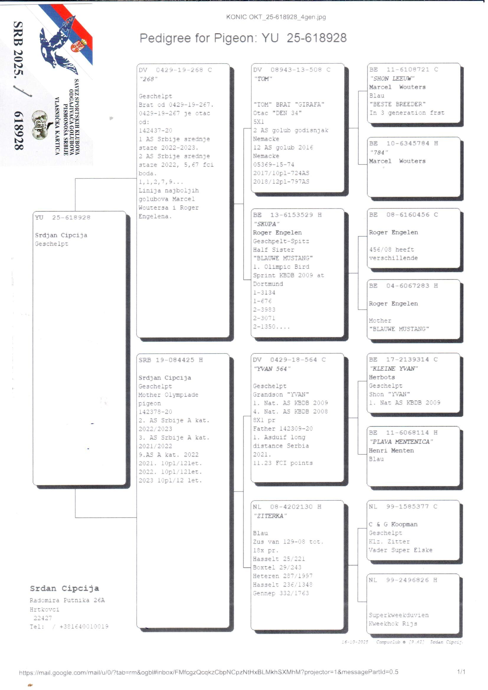 pedigree De 928